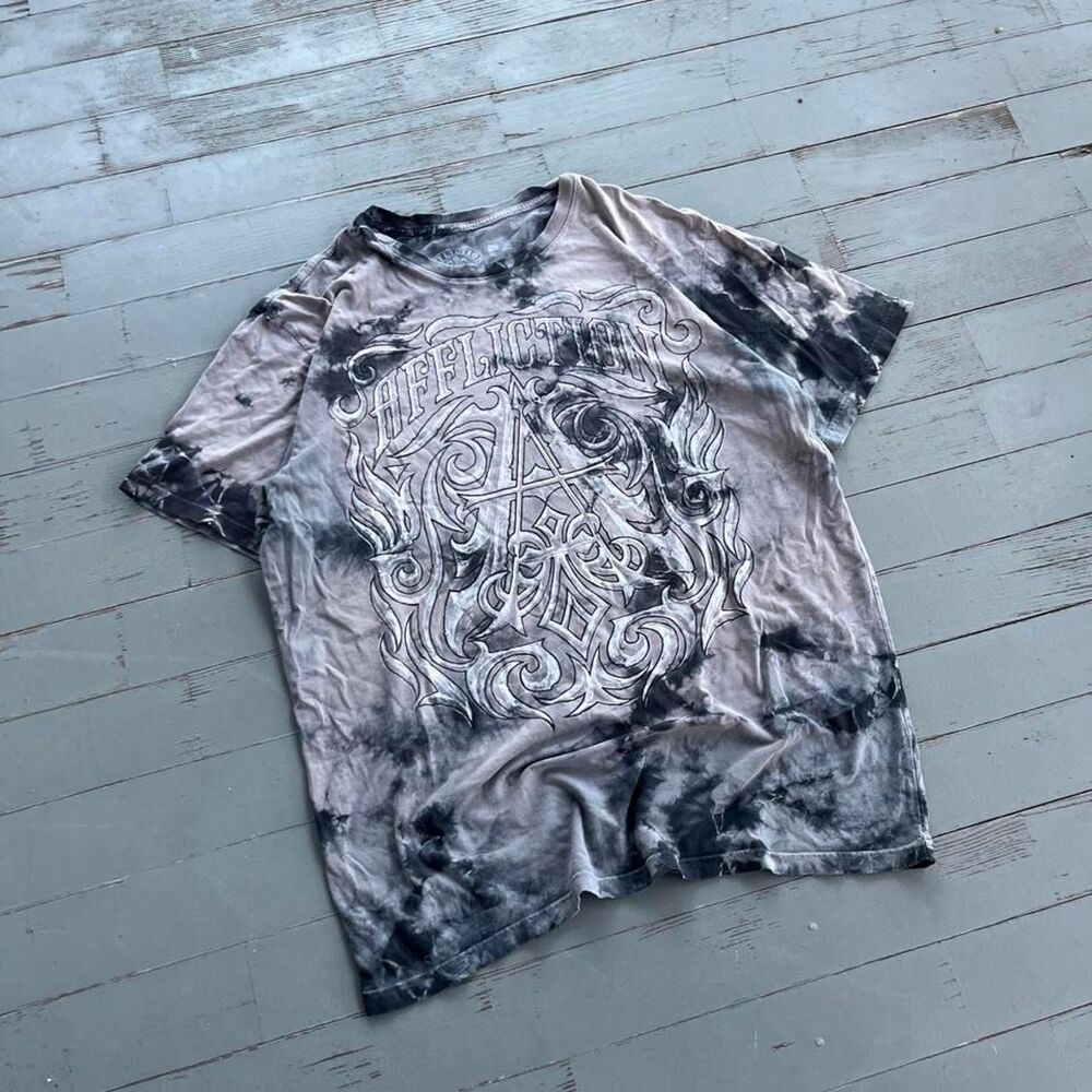 Affliction Grunge Streetwear Y2K Graphic Tee Shirt